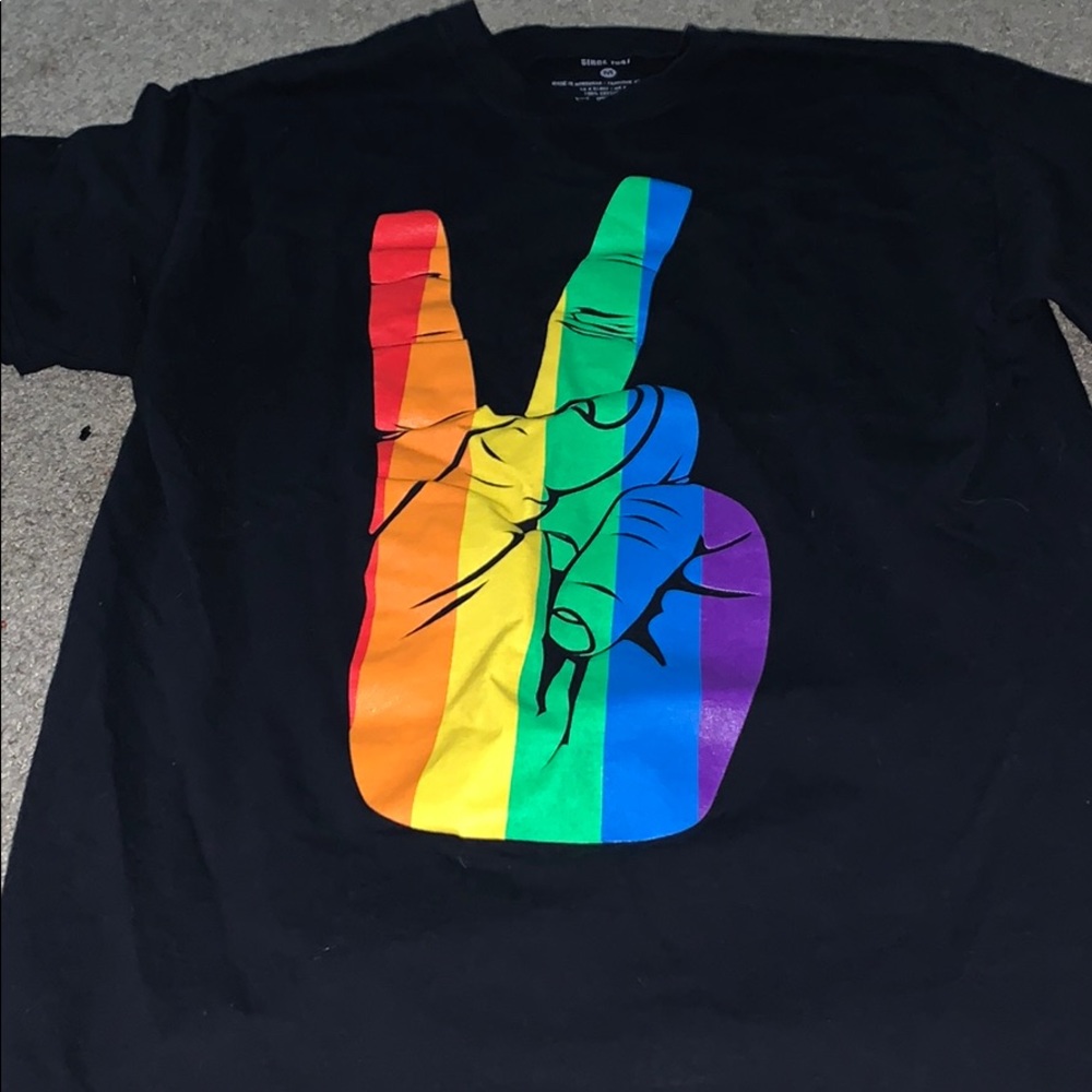 Peace sign rainbow